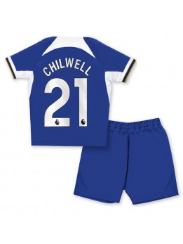 Chelsea Ben Chilwell #21 Dječji Domaci Dres kompleti 2023-24 Kratak Rukavima (+ kratke hlače)